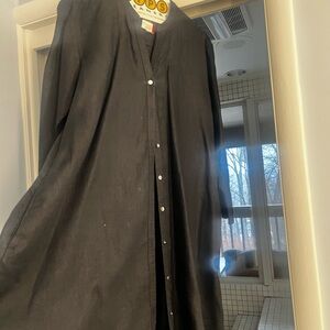 Soft Surroundings Black Shirt with subtle flower designs